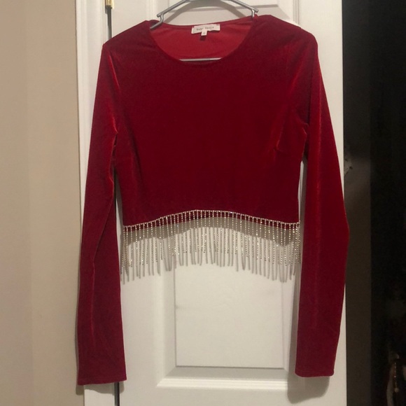 Velvet crop top - Picture 1 of 1